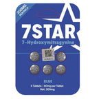 Blue packaging of 7Star tablets with visible branding and product details.