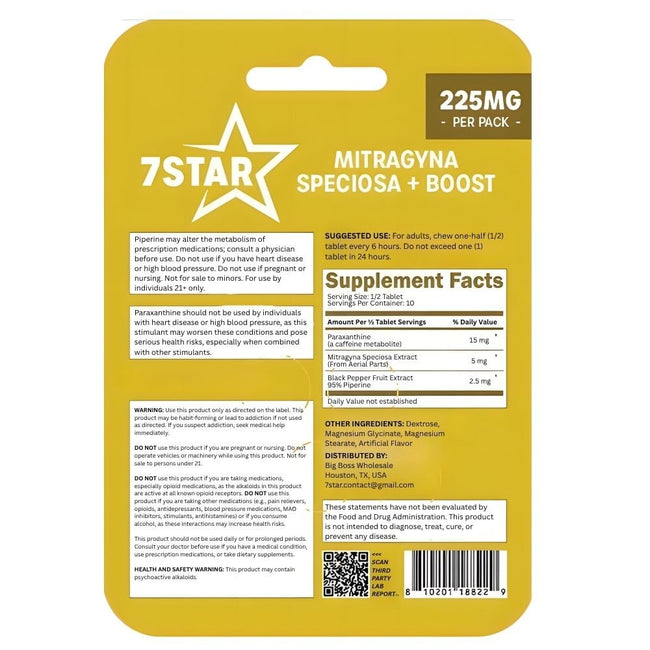 7 STAR Mitragyna Speciosa Extract with Boost Main Image