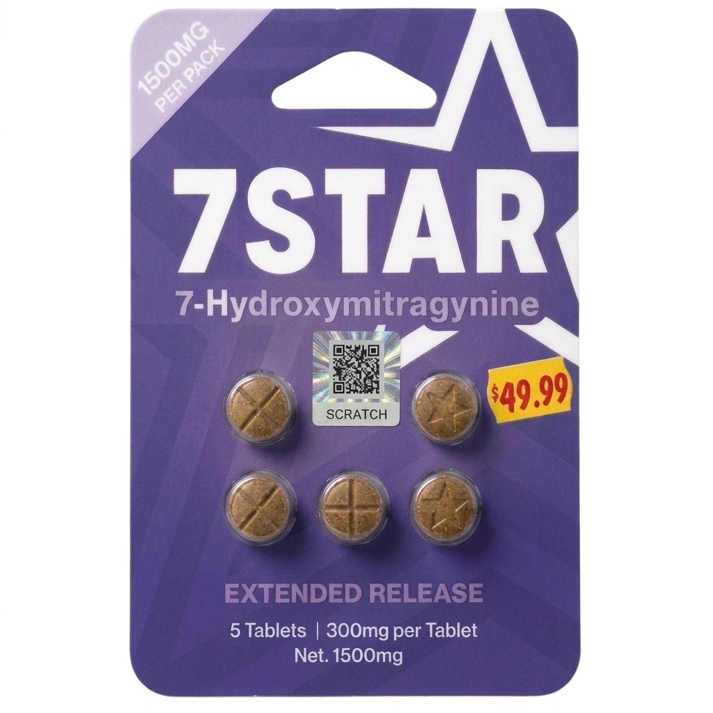 7Star extended release tablets packaging with purple background