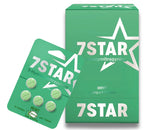 Green packaging of 7Star with tablets on a white background