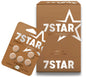 7Star product packaging including a box and a card with tablets on a white background