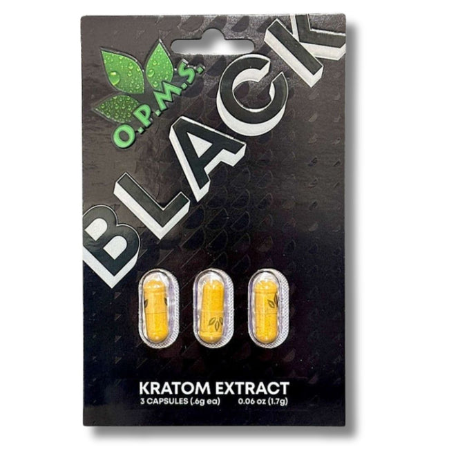 OPMS Black Kratom Extract Capsules Main Image