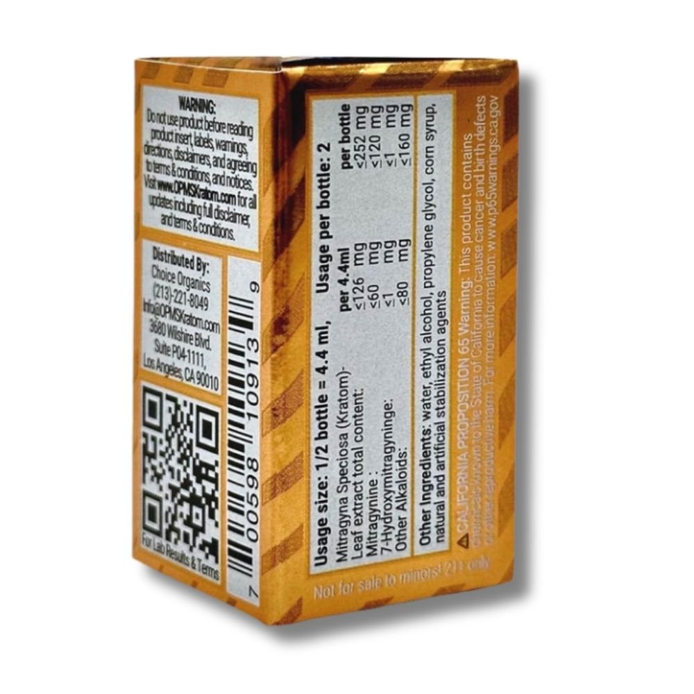 OPMS Gold Kratom Shot Liquid Extract