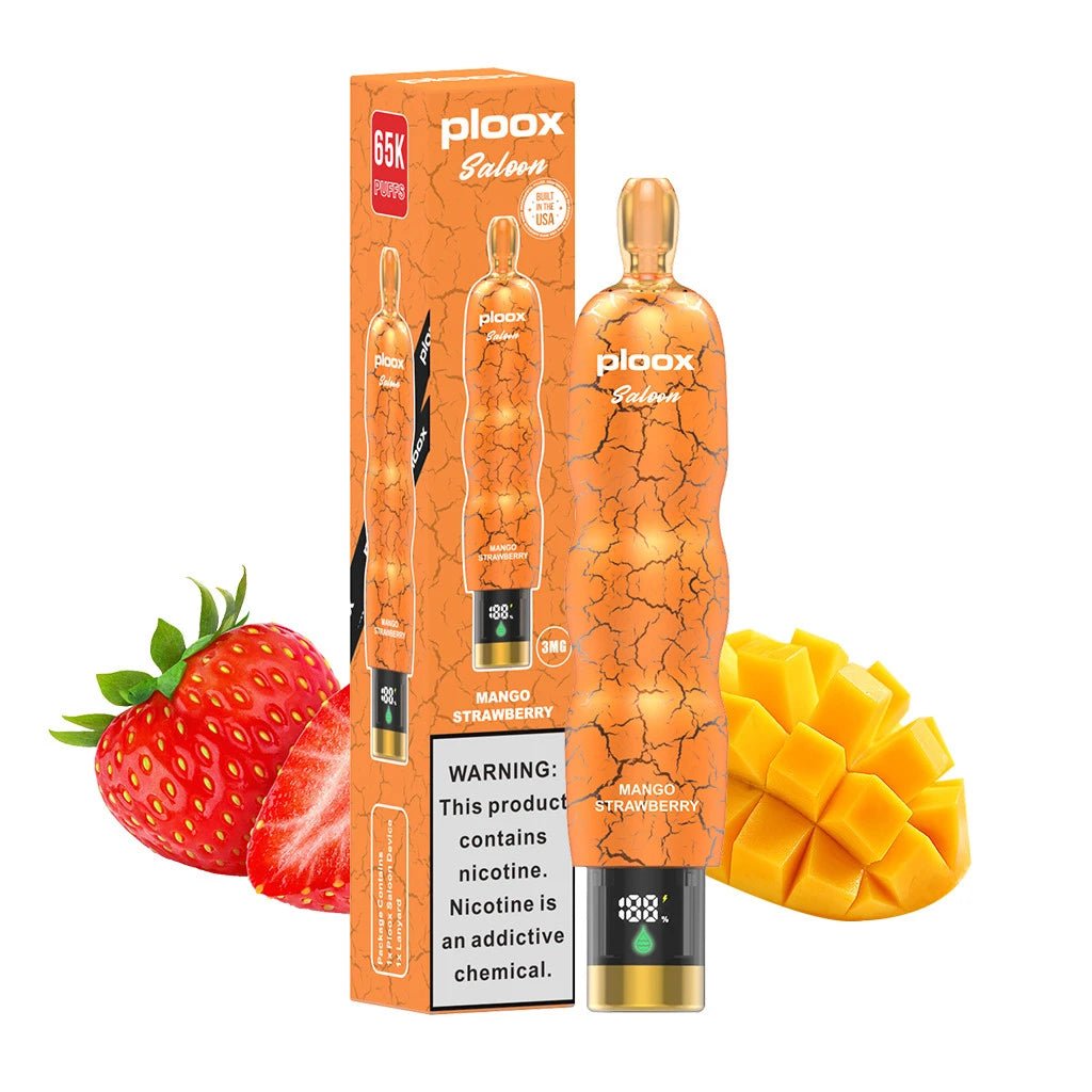 Ploox Saloon Disposable Vape 3% ( 150 ML ) 65K Puffs - 5 Count Box
