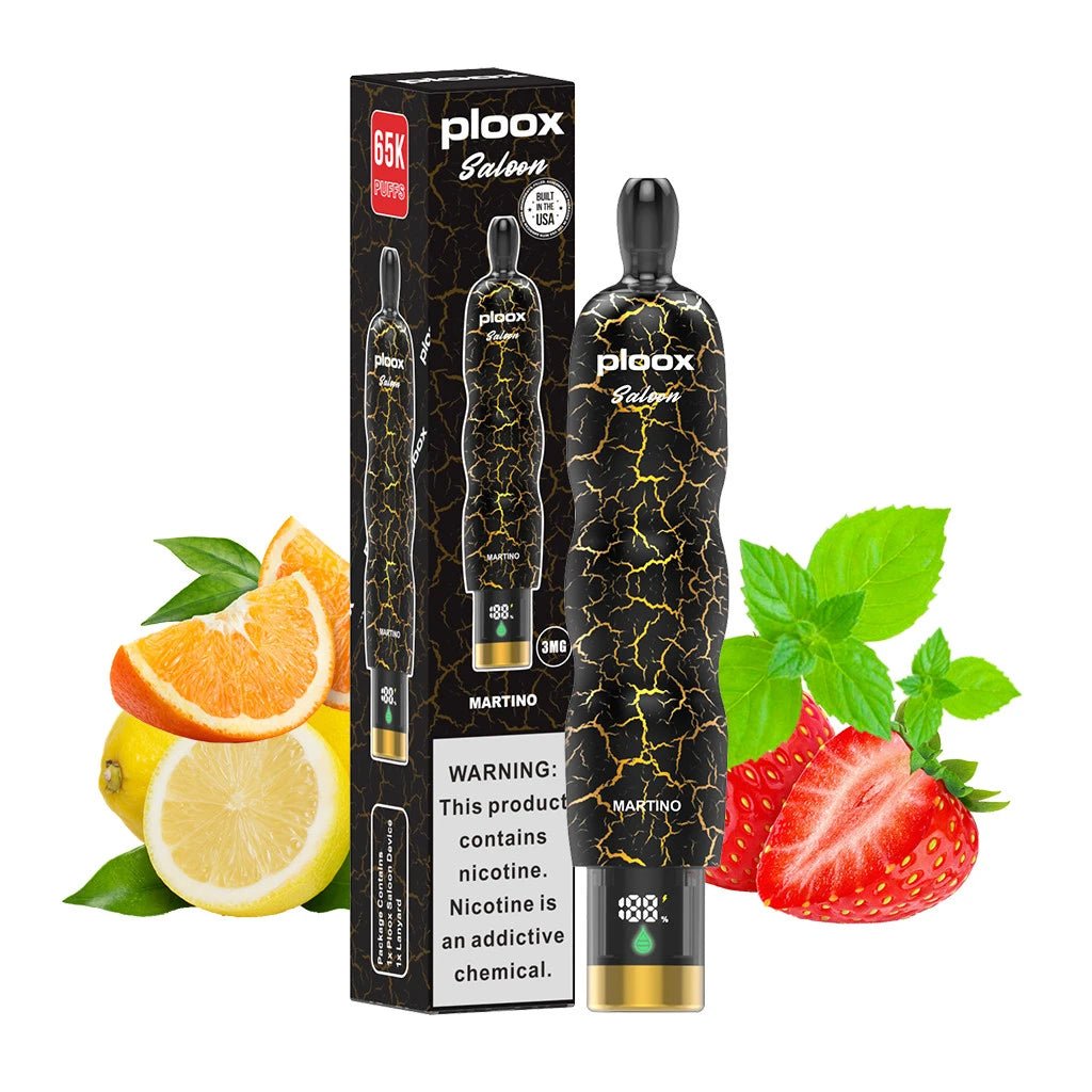 Ploox Saloon Disposable Vape 3% ( 150 ML ) 65K Puffs - 5 Count Box