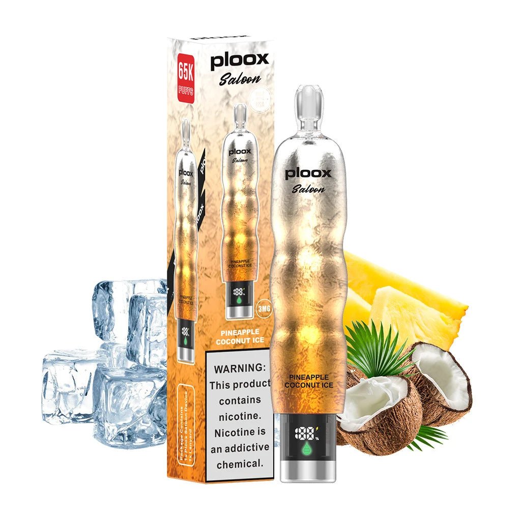 Ploox Saloon Disposable Vape 3% ( 150 ML ) 65K Puffs - 5 Count Box