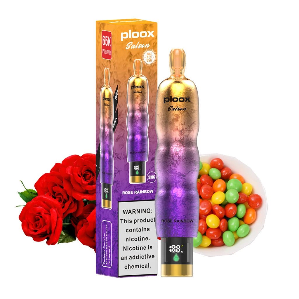 Ploox Saloon Disposable Vape 3% ( 150 ML ) 65K Puffs - 5 Count Box