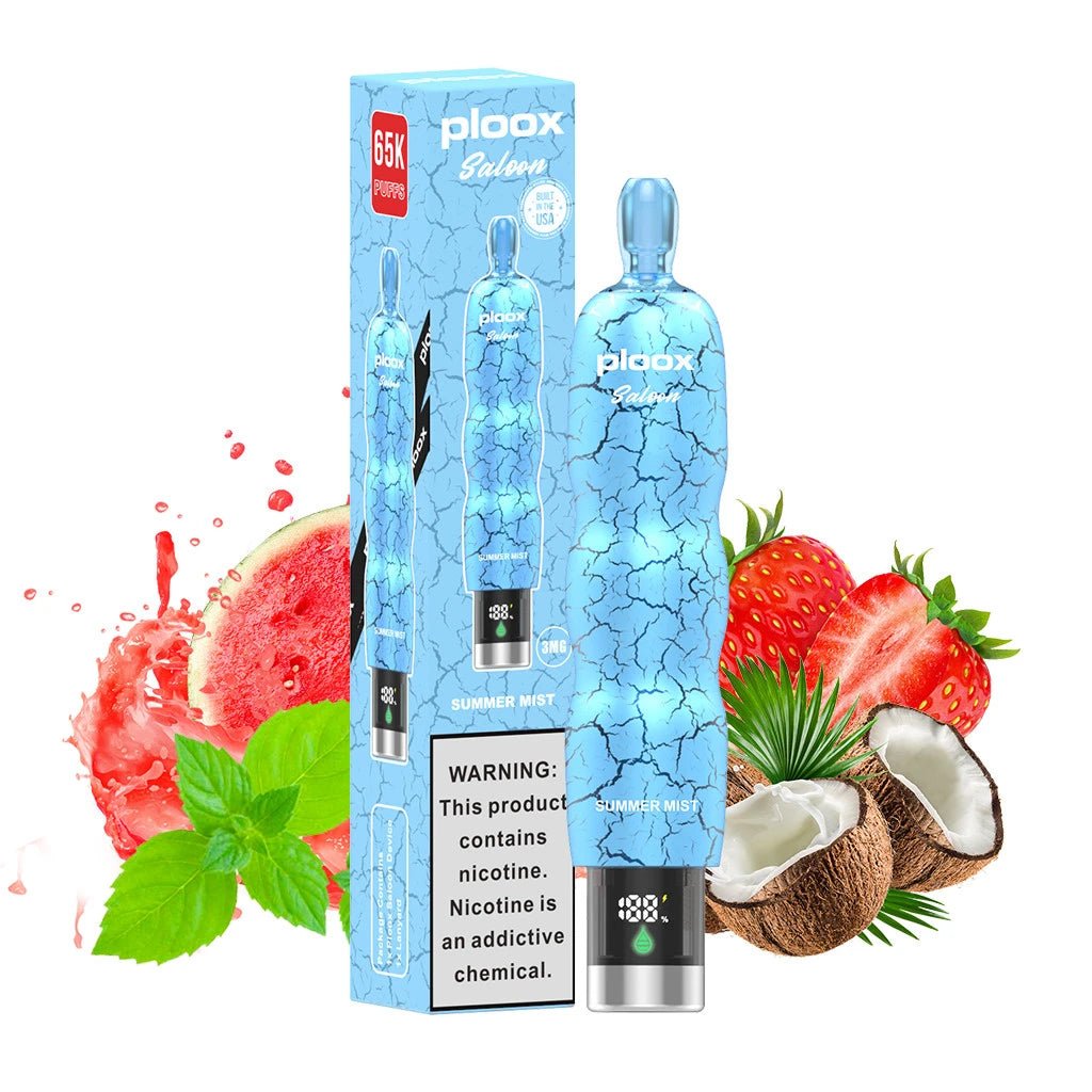 Ploox Saloon Disposable Vape 3% ( 150 ML ) 65K Puffs - 5 Count Box