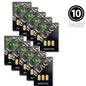 10 packs of Black Kratom Extract on a white background