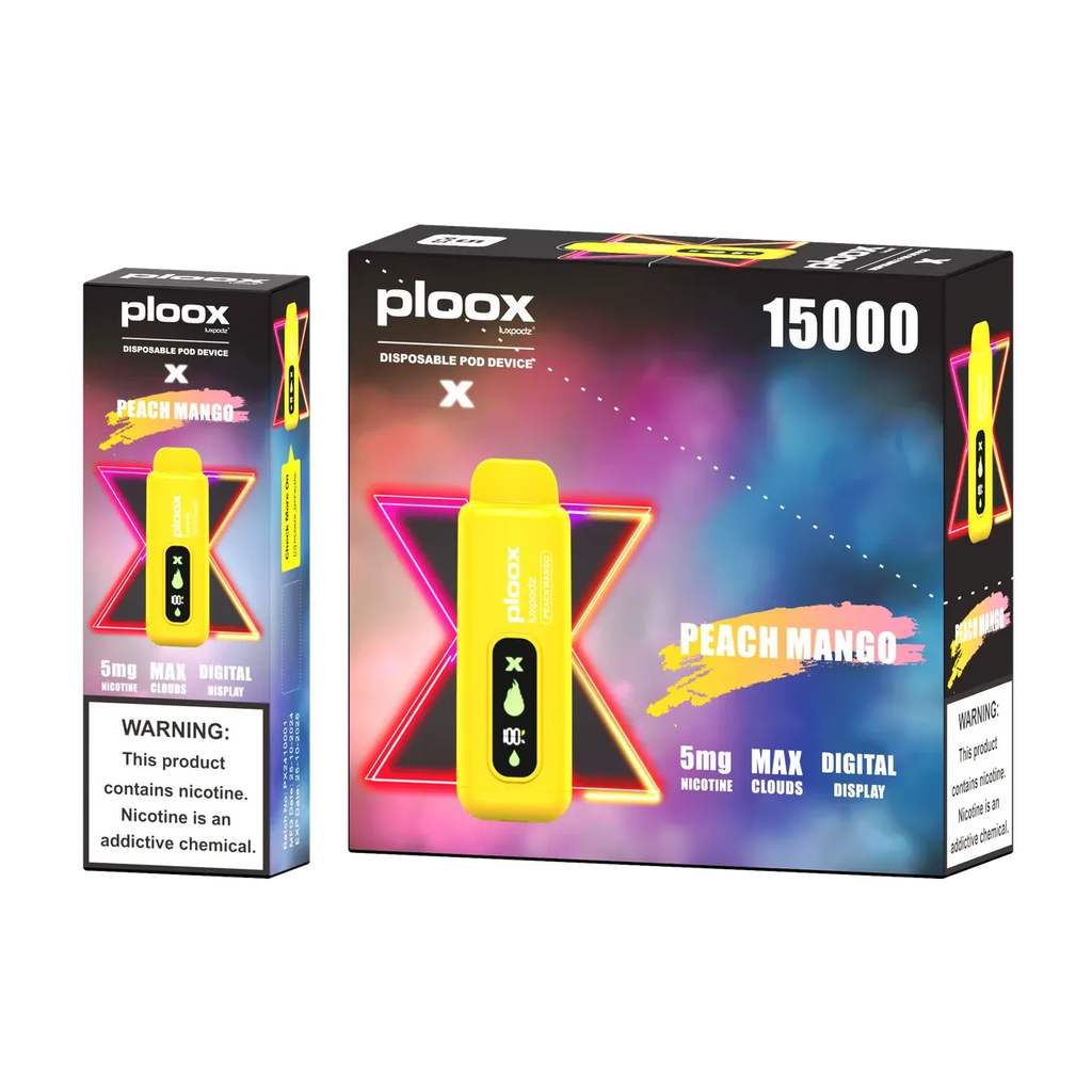 Ploox Me Hookah X Vape 15,000 Puffs 5% Disposable by Luxpodz - 5 Count Box