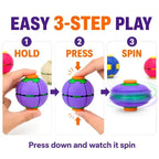 Spin Rush Relief Infinite Creativity Fingertip Stress 24CT Display | Infinity Fidget Spinner Wholesale
