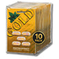 10-pack of Gold Kratom Extract capsules with yellow and black packaging.